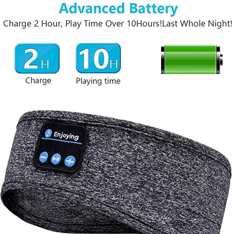 SoftFit Elastic Sports and Sleep Headband with Wireless Audio